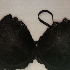 Never Worn No Tags Black Lace Front Size 36dd Black Full Cup Bra With Medium Bust Support, Black Underwire Bra For Party, Lace Underwire Bra For Night Out, Partially Lined Low-cut Black Bra, Black Low-cut Partially Lined Bra, Black Partially Lined Low-cut Bra, Black Low-cut Lace Bra, Black Underwire Bra For Night Out, Black Party Bra With Removable Pads