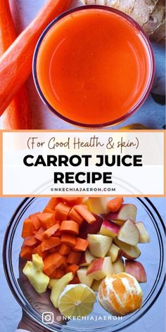 carrot juice recipe for good health and skin