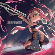 Commission for Has (@ hasirats on Bluesky) Thank you so much! CM info available here 👀 👇 nyarbon.weebly.com #splatoon #splatoon3 #splatoonfanart #art #fanart #splatoon_art #nintendo #art_commission #commission #commissionsopen Splatoon Art, Nintendo Sega, Nintendo Art, Art Fanart, Commission Art, Kawaii Art, Legend Of Zelda, Thank You So Much