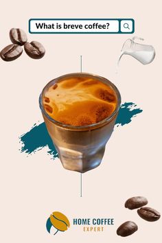 Search bar 'what is breve coffee?' with a picture of the espresso drink below Breve Coffee, Creamy Coffee, Half And Half, Coffee Brewing, Coffee Drinks, Cappuccino, Make It, Espresso