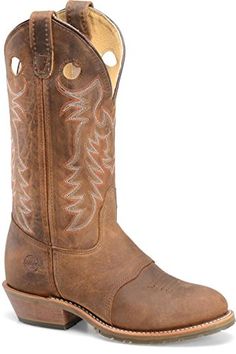 These Double H Women's Western Boots are made to fit every person's lifestyle. Double H carries a variety in boots from dress boots, western boots, work and safety boots. My favorite western boots are these Double-H Boots Women's Buckaroo Brown Full Grain 6.5 M US Buckaroo Boots, Work Boots, Western Boots, Cowboy Boots, Cowboy, Boots