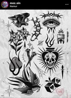 an image of some tattoos on a cell phone