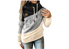 Amazon.com Best Sellers: The most popular items on Amazon Hooded Cowl, Winter Turtleneck, Street Sweatshirt, Matching Sweatshirts, Color Block Sweatshirt, Round Neck Sweatshirts, Stylish Plus, Loose Sweater, Drawstring Hoodie