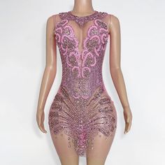 Ice Jewelry, Rhinestone Mini Dress, Beaded Mini Dress, Hand Beading, You Choose, Beading, Mini Dress, Bra