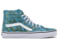 Check out the Vans Sk8-Hi Van Gogh Almond Blossom (W) available on StockX Vans High Tops, Sk8 Hi Vans, Van Gogh Almond Blossom, Vans High, Tenis Vans, Vans White, Van Gogh Museum, Almond Blossom, Vans Sk8 Hi