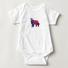 Bernese Mountain Dog Geo Silhouette Purple Baby Bodysuit | Zazzle.com Bohemian Shepherd, Portugese Water Dogs, Pitbull Dog Breed, Hound Dog Breeds, Petit Basset Griffon Vendeen, Belgian Tervuren, Rat Terrier Dogs, Dutch Barge