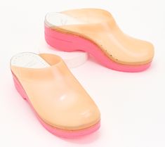 The classic clog gets a contemporary update with this translucent design. QVC.com Summer Clogs With Translucent Outsole, Summer Slip-resistant Clogs, Spring Clogs With Translucent Outsole And Round Toe, Translucent Design, Polyurethane Foam, Rocker, Open Back, Clogs, Slip On