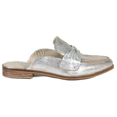 Stylish and appealing, the Diba True Au Pair flat mule goes with almost anything you wear on any occasion. Size: 9.5.  Color: Silver.  Gender: female.  Age Group: adult.  Pattern: metallic. Spring Leather Sole Slip-on Flats, Elegant Slip-ons For Spring Galas, Silver Slip-on Flats With Removable Insole, Slip-on Pointed Toe Flats For Galas, Summer Gala Slip-on Flats, Formal Slip-ons With Flat Heel For Summer, Formal Summer Slip-ons With Flat Heel, Formal Summer Slip-ons, Fall Slip-on Sandals With Leather Sole