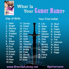 Gamer Name Generator, Gamer Names, What's Your Name, Materi Bahasa Jepang