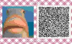 a qr code is shown next to an image of a man's face