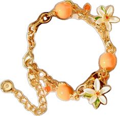 Orange Bangle Bracelet For Gift, Orange Bracelet Jewelry Gift, Orange Bangle Bracelets As A Gift, Orange Flower Bracelet For Gift, Orange Necklaces, Fruit Orange, Jewelry Gift Ideas, Orange Bracelet, Orange Necklace