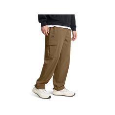 Step into a fresh and comfortable style with these Men's Under Armour Vibe Woven Cargo Pants. Click on this MEN'S GUIDE to find the perfect fit and more! Step into a fresh and comfortable style with these Men's Under Armour Vibe Woven Cargo Pants. Click on this MEN'S GUIDE to find the perfect fit and more! TECHNOLOGIES & FEATURES Drawstring elastic waistband Water repellent and breathable 4-way stretch fabric 2 front pockets, 2 flap cargo pockets, 1 snap closure back pocket Cuffed hemlineFIT & S Comfortable Style, How To Make Shoes, 4 Way Stretch Fabric, Under Armour Men, Bottom Clothes, Comfortable Fashion, Bottoms Pants, Repellent, Cargo Pants