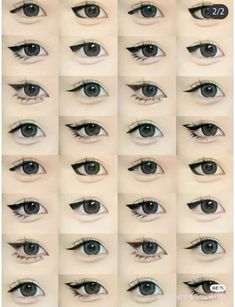 Bentuk Alis, Asian Makeup Tutorials, Korean Makeup Tips, Anime Eye Makeup, Mekap Mata, Gyaru Makeup, Makeup Tip, Simple Makeup Tips, Cute Eye Makeup