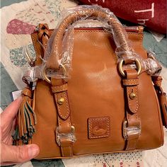 Brown Soft Leather Handbag Dooney And Burke, Soft Leather Handbags, Dooney & Bourke Bags, Leather Handbag, Dooney Bourke, Soft Leather, Leather Handbags, Satchel, Bag Lady