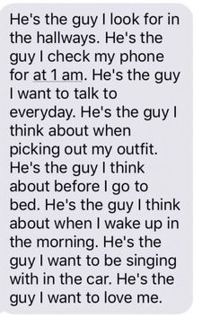 the text message from person to her boyfriend