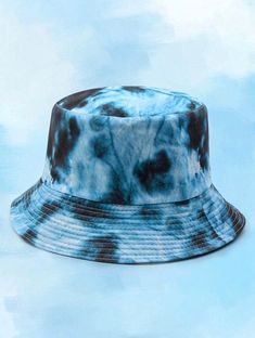 Please note that dye does not sit the same pattern in all bucket hats. Pattern may be different from the picture shown above.  👒 Our bucket hat is produced of 100% cotton material. Premium grade, all-day wear. Excellent for day-to-day movements. One of our most famous bucket hats. We're so assured of this item. It's an awesome neat and high rate, the black color isn't coarse. Awesome and easy black bucket hat that moves with everything. Cover your head from serious sunlight. 👒 This black cotton bucket hat is foldable, packable, and weightless material, more suitable for travel. Sturdy brim to maintain you covered from the sun offers fantastic security from harming rays. The short brim technique does not block too greatly a view. Excellent for outdoor exercises and everyday wear, such as Cool Bucket Hats, Blue Bucket Hat, Custom Bucket Hats, Blue Tye Dye, Tie Dye Bucket Hat, Bucket Hat Summer, Oversized Hat, Men Tie, Black Bucket Hat