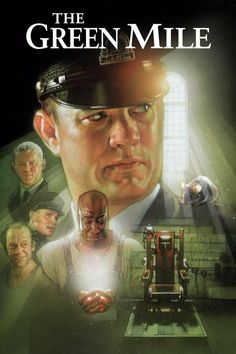 the green mile movie poster with an image of a man in uniform and other people around him