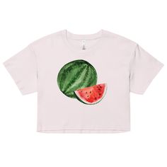 Say hello to our Watermelon crop top, perfect for summer picnics and beyond! Pink Summer Crop Top Shirt, Pink Summer Cropped Shirt, Cute Cropped Short Sleeve Shirt For Summer, Pink Summer Crop Top, Pink Crop Top For Summer, Pink Cropped T-shirt For Summer, Cute Cropped Shirt For Summer, Pink Cotton Cropped Shirt For Summer, Pink Cropped Cotton Shirt For Summer