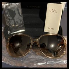 Brand New Coach Sunglasses Coach Sunglasses With Tinted Lenses For Summer, Coach Polarized Sunglasses For Summer, Coach Sunglasses With Gradient Lenses For Summer, Casual Coach Sunglasses With Tinted Lenses, Summer Coach Sunglasses With Tinted Lenses, Chic Coach Sunglasses With Uv Protection, Coach Sunglasses, Coach Accessories, Sunglasses Accessories