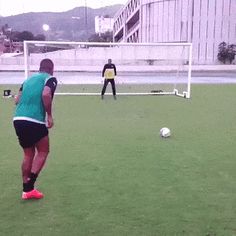 several people are playing soccer on the field