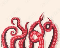 an octopus is in the shape of a letter