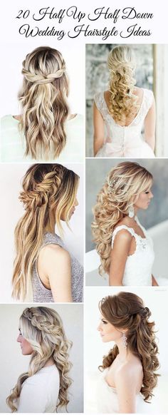 different hairstyles and hair styles for long hair, with the caption below