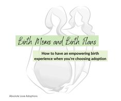 an advertisement for birth and birth plans