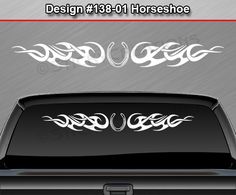 Sticky Creations - Design #138-01 Horseshoe 36"x4.25" #Horseshoe #Tribal #TribalCurls #Vinyl #Decal #Sticker #Graphic Dragon Designs, Skull Designs, Butterfly Designs, Heart Designs, Dragon Design, Swirl Design