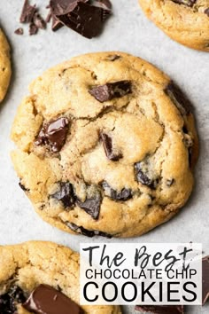 the best chocolate chip cookies are made with only three ingredients, and they're so good