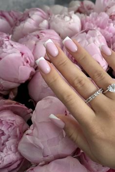 Milky Pink Nails, Trendy Acrylic Nails, Milky Pink, Wow Nails, Spring Acrylic Nails, French Acrylic Nails