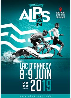 an event poster with two men on water skis