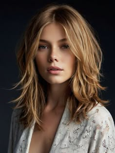 Haircuts For Medium Length Hair, Blonde Hair Looks, Penteado Cabelo Curto, Hair Color And Cut, Trendy Hair, Medium Length Hair Cuts, Shoulder Length Hair, Medium Length Hair, Cortes De Cabello