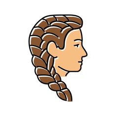 french braid hairstyle female color icon vector illustration 21142785 Hairstyle Illustration, French Braid Hairstyle, Hairstyle Female, Hair Vector, French Braid Hairstyles, Anime Hair, French Braid, About Hair