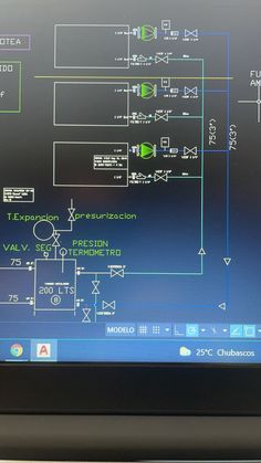 a computer screen showing an electronic circuit diagram on it's display surface, with the program displayed