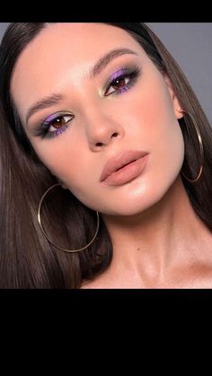 Amethyst Makeup Looks, Extreme Make-up, Make Up Designs, Eyeshadow Ideas, Rainbow Makeup, Makijaż Smokey Eye