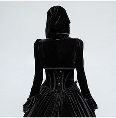 https://www.rebelsmarket.com/products/fashion-luxury-velvet-hooded-short-gothic-coat-for-women-164234?sold_by=punk-rave Fitted Hooded Outerwear For Costume Party, Black Hooded Outerwear For Costume Party, Hooded Black Outerwear For Costume Party, Velvet Shrug, Dark Victorian, Odd Fashion, Gothic Coat, Angel Outfit, Velvet Shorts