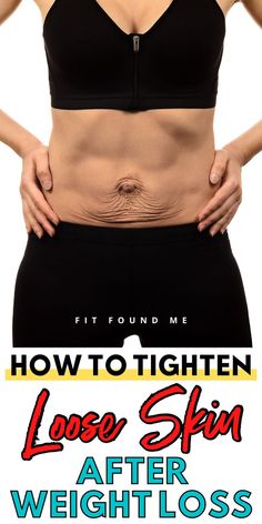 How to tighten loose skin after losing weight. Tips for tightening your skin. How to tone loose skin. Tips for geetting rid of loose skin. Skin Tightening Stomach, Bland Diet, Loose Belly, Tighten Loose Skin, Extra Skin, Tighter Skin, Saggy Skin, Weight Workout Plan, Loose Skin