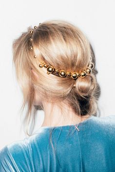 Two French Braids, Bun Updo, Metal Headband, French Braid Hairstyles, Hair Flow, Metal Headbands, Holiday Hairstyles, Side Braid, Trending Hairstyles