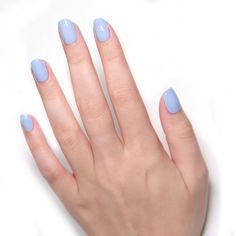 Blue No Chip Nails, Periwinkle Nails, Pastel Blue Nails, Blue Gel Nails, Light Blue Nails, Baby Blue Nails, Hot Pink Nails, Pastel Nails