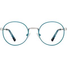 If you need a pair that provides fashion and function these round glasses are the perfect choice. The petite gold eyeglasses is made with memory titanium for ultimate flexibility and durability. For added comfort the style is fitted with adjustable nose pads and acetate temple tips. It comes in the following color options: aqua and black. | Zenni Round Prescription Eyeglasses Blue Flex Titanium Black Round Glasses, Gold Eyeglasses, Round Eyeglasses Frames, Diamond Face Shape, Diamond Face, Zenni Optical, Round Glasses, Round Eyeglasses, Prescription Eyeglasses