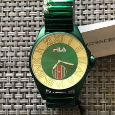 Fila Fa0751 Vintage 751 Women’s Roman Emerald Green Stretch Band Analog Watch . Casual Green Analog Watch, Green Analog Watch As A Gift, Crystal Watches, Stretch Band, Small Tote Bag, Stretch Bands, Fitness Activities, Activity Tracker, Analog Watch