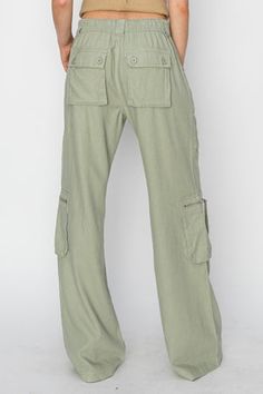 High rise straight cargo pants in sage-NEW – JanieLanie Green Straight Leg Parachute Pants For Spring, Spring Khaki Cargo Jeans With Multiple Pockets, Green Fall Cargo Jeans Full Length, Green Wide Leg Cargo Pants For Spring, Green Cargo Jeans For Fall, Full-length Spring Cargo Pants, Spring Cargo Style Parachute Pants, Full Length Cargo Pants For Spring, Spring Full Length Cargo Pants