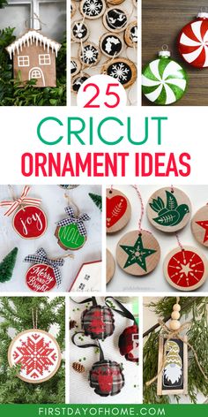 the 25 cricut ornament ideas are great for christmas and holiday decor