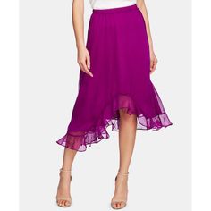 A Ruffled Asymmetrical Hem Sweeps And Sways With Every Step In This Effortless Pull-On Skirt From Vince Camuto. Approx. 32" Long Pull-On Styling Ruffled Asymmetrical Hem Polyester Machine Washable Imported Web Id: 8908996 Ruffle Hem Skirt, Ruffled Skirt, Hem Skirt, Asymmetrical Skirt, Skirts Online, Ruffle Skirt, Asymmetrical Hem, Trendy Plus Size, Asymmetric Hem