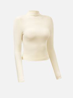 OGL Turtleneck Shirts Women Thermal Brushed Mock Neck Rib Crop Top – OGLmove Solid Funnel Neck Top With Ribbed Cuffs, Fitted Casual Cropped Mock Neck Top, Solid Mock Neck Top For Layering, Spring Turtleneck Top With Ribbed Cuffs, Stretch High Neck Tops With Ribbed Cuffs, Chic Solid Turtleneck For Spring, Solid Color Cropped Tops For Fall, Cropped Solid Color Tops For Fall, Fall Cropped Solid Color Tops