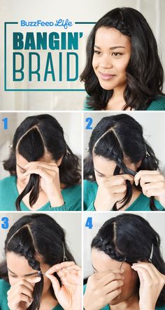 Bangin’ Braid | 26 Incredible Hairstyles You Can Learn In 10 Steps Or Less Quick Hair, Second Day Hairstyles, Ombré Hair, Quick Hairstyles, Hair Tutorials, Bad Hair Day, Bad Hair, Hair Day