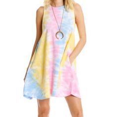 Breeze Through The Day In This Bold Sleeveless Shift Dress That's Crafted From A Soft Cotton Blend For Comfort. Side Pockets Leave Room To Carry Small Essentials With Ease. 60% Cotton / 40% Polyester Machine Wash; Tumble Dry Measurements To Come And More Pictures Brand New! Bundle For Better Savings! Sold Out! Sleeveless Tie Dye Dress For Spring, Sleeveless Tie-dye Spring Dress, Sleeveless Tie-dye Dresses For Spring, Tie Dye Cotton Sleeveless Dresses, Tie Dye Sleeveless Cotton Dress, Sleeveless Tie Dye Cotton Dresses, Sleeveless Cotton Tie-dye Dresses, Casual Acid Wash Summer Dress, Casual Acid Wash Dresses For Spring