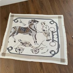 Excellent Condition Authentic Silk Jersey Scarf By Hermes Paris. Beautiful Palette Of Neutral Tones To Go With Everything. Hermes Silk Scarf, Jersey Scarf, Hermes Silk, Hermes Accessories, Hermes Paris, Neutral Tones, Silk Scarf, Scarf Wrap, Scarf Accessory