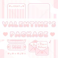 valentine's package with envelopes and hearts on pink background stock photo, images and royalty