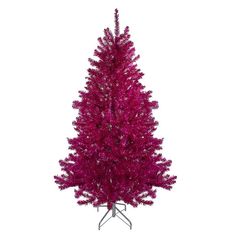 a purple christmas tree on a white background